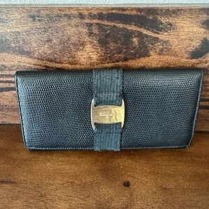 Salvatore Ferragamo Vara Bow Leather Continental Wallet